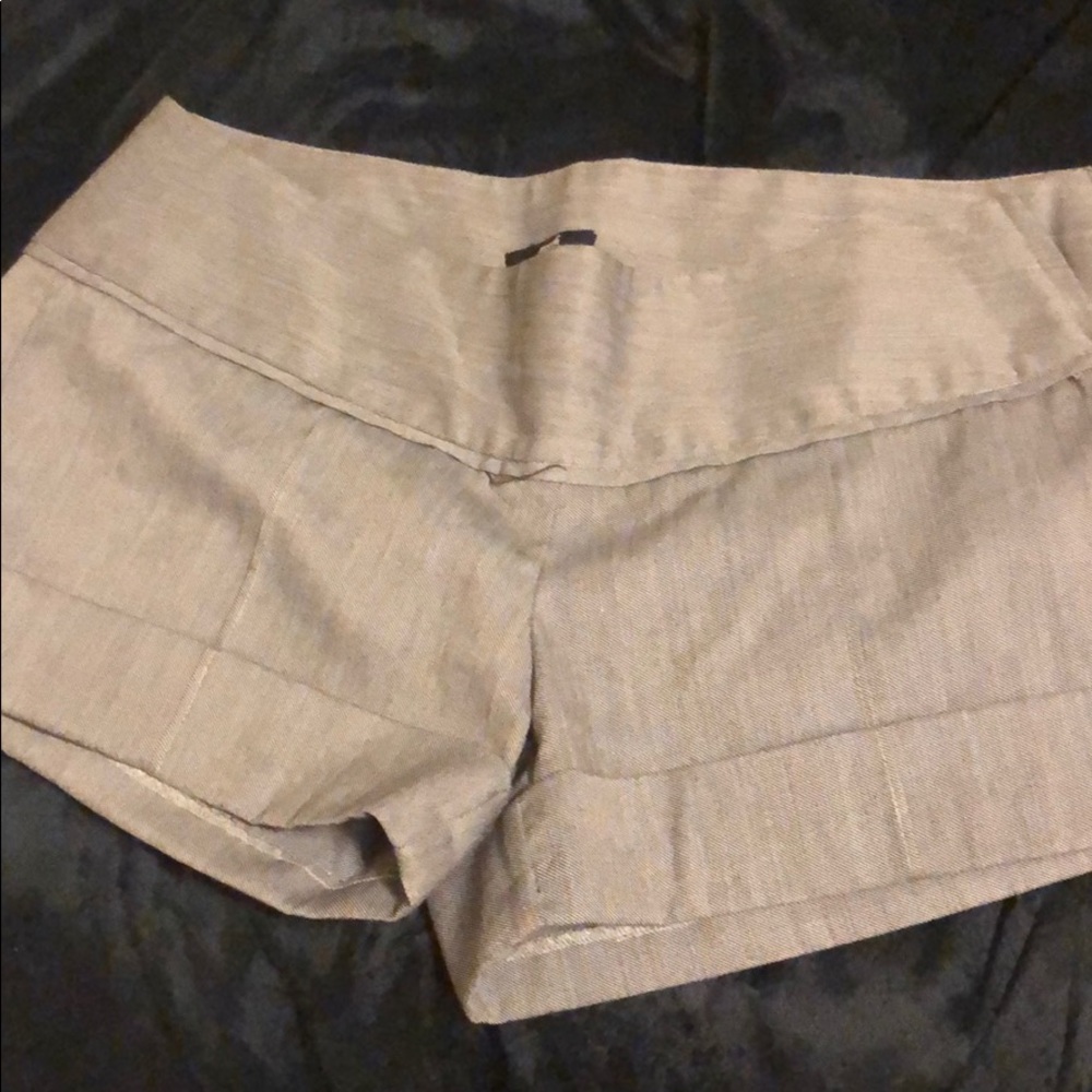 Gray dress shorts